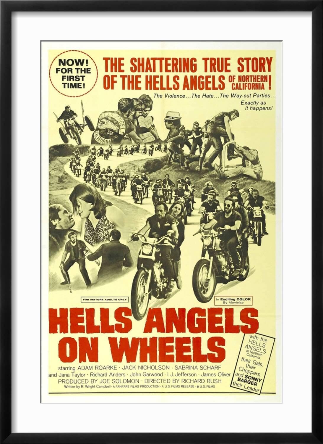 BORN×RAISEDxTEEN ANGELS POSTER チカーノ Amazon.com: ART.COM Wall Art Print HELLS ANGELS ON WHEELS, 1967 on
